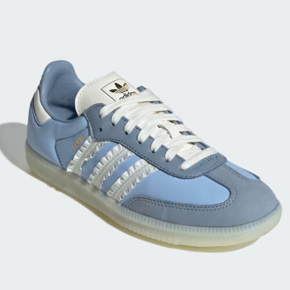 NEW Samba OG W Ruffle Stripes Clear Sky Blue Size 6 - Picture 2 of 6
